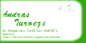 andras turoczi business card